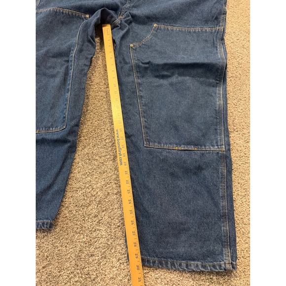 Wranger Riggs Jeans Mens 56X30 Workwear DuraShield Denim Carpenter Double Knee - Picture 8 of 11
